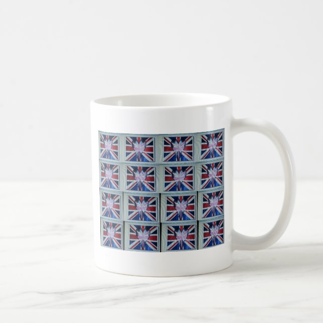 I Kärlek England Art Print Kaffemugg (Höger)