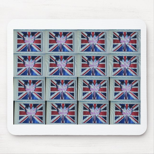 I Kärlek England Art Print Musmatta (Framsidan)