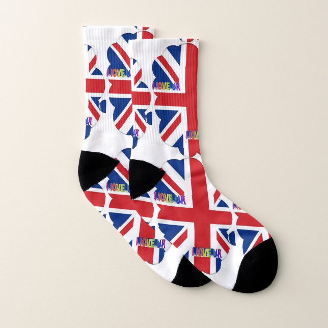 I Kärlek England Art Print Strumpor (Par)