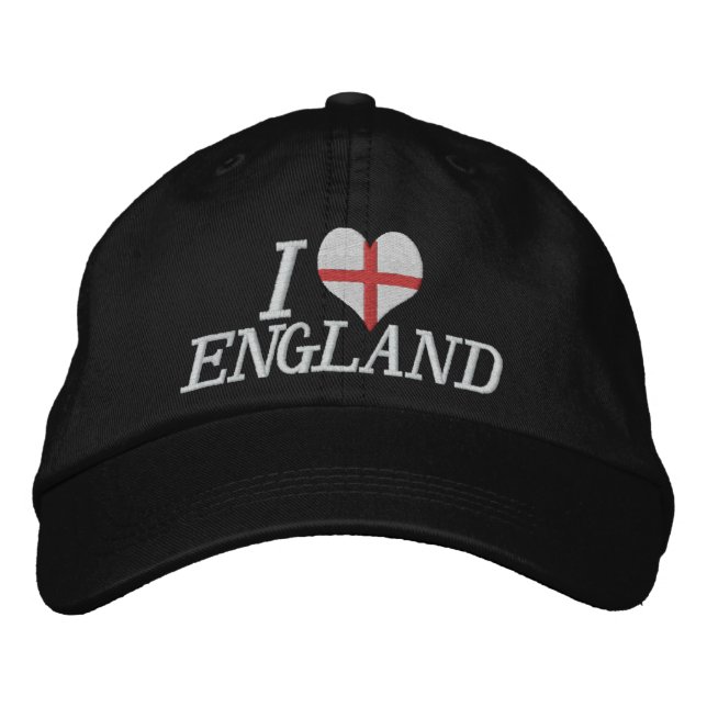 I Kärlek England Broderad Keps (Framsida)