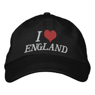 I Kärlek England Broderad Keps