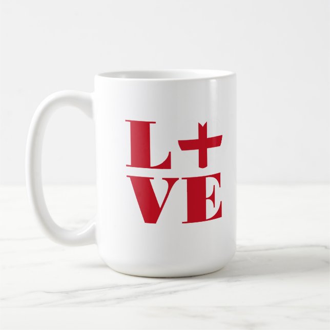 I kärlek England Kaffemugg (Vänster)