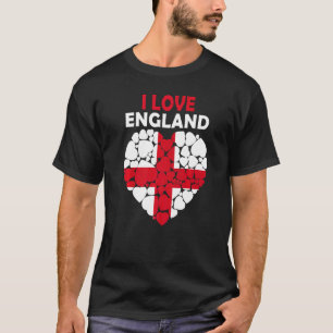 I Kärlek England stolt över att vara Engelska Flag T Shirt