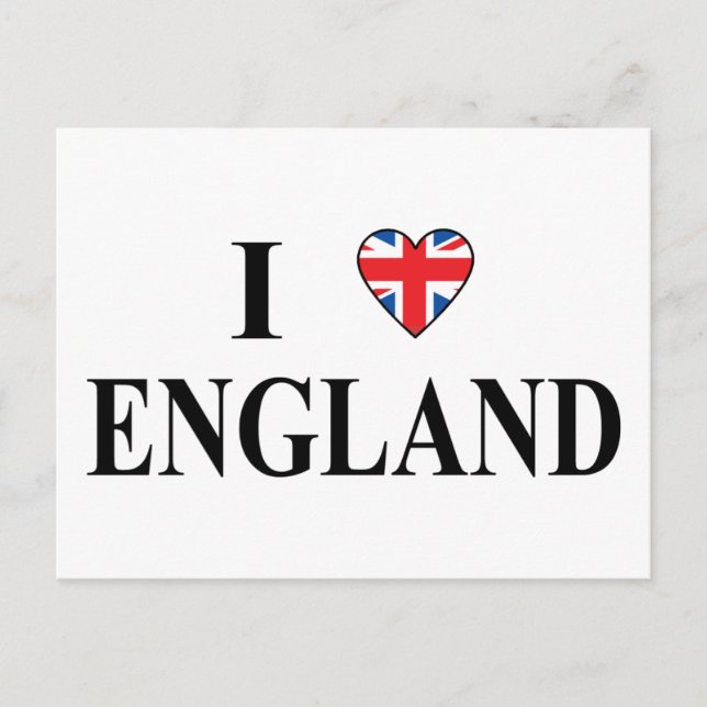 I Kärlek England Vykort (Framsida)