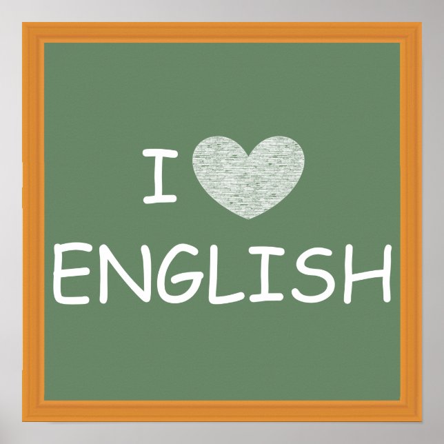I Kärlek English Poster (Framsidan)