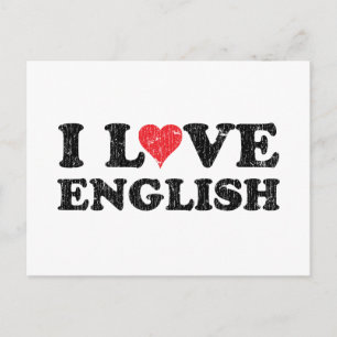I Kärlek English Vykort