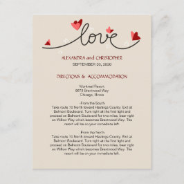 I Kärlek enkla textorienteringar för Elegant Tilläggskort