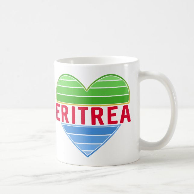I Kärlek Eritrea, Eritrean Heart Kaffemugg (Höger)
