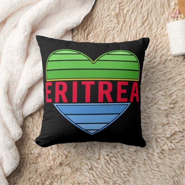 I Kärlek Eritrea, Eritrean Heart Kudde (Filt)