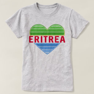 I Kärlek Eritrea, Eritrean Heart T Shirt