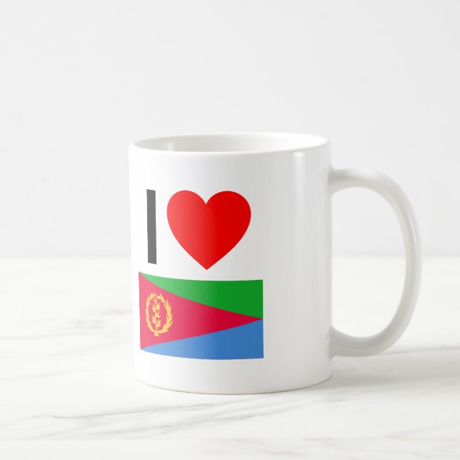 i kärlek eritrea kaffemugg (Höger)