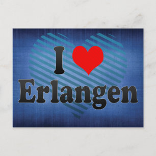 I Kärlek Erlangen, Tyskland Vykort