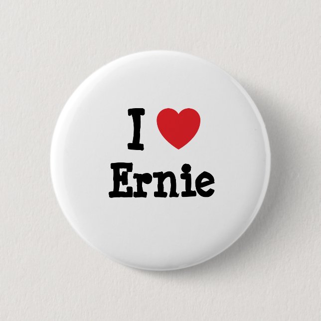 I kärlek Ernie anpassningsbar personlig Knapp (Framsida)