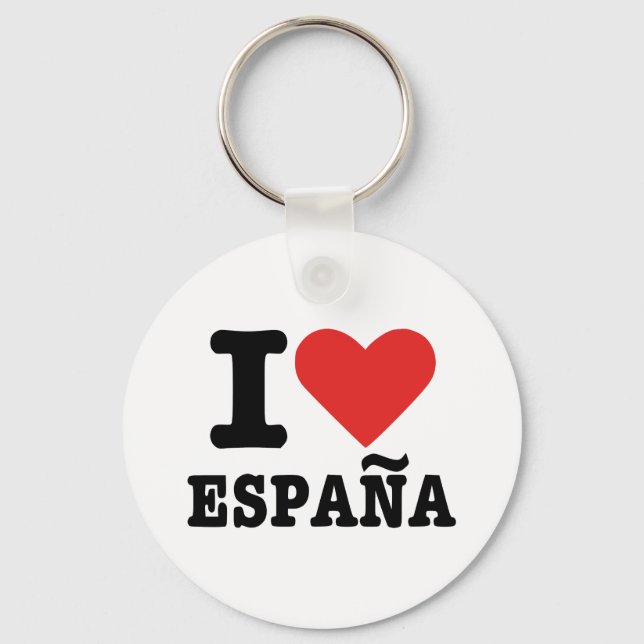 I kärlek España - Spanien Nyckelring (Framsida)
