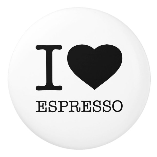 I KÄRLEK ESPRESSO KNOPP (Framsidan)