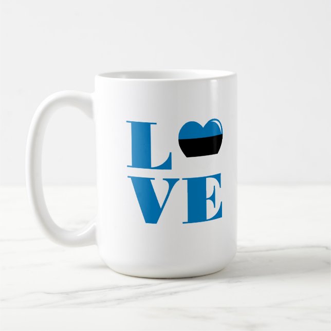 I kärlek Estland Kaffemugg (Vänster)