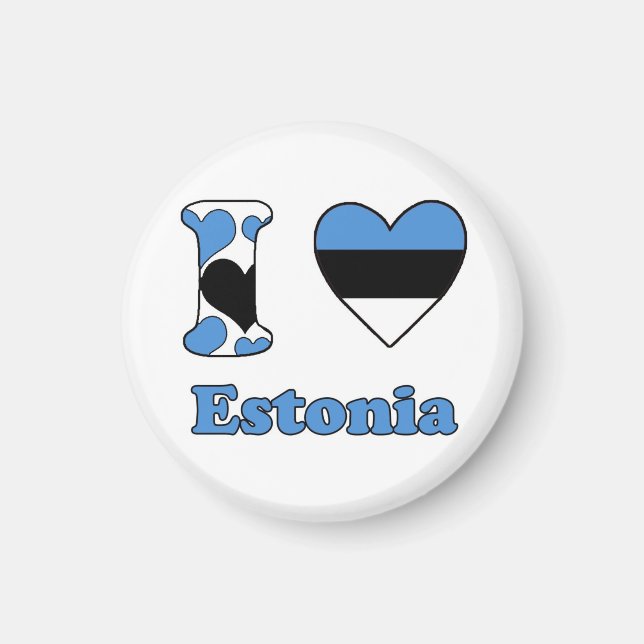 I kärlek Estland Magnet (Framsidan)