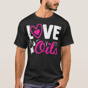 I kärlek eteriska oljor eteriska oljor älskare t shirt