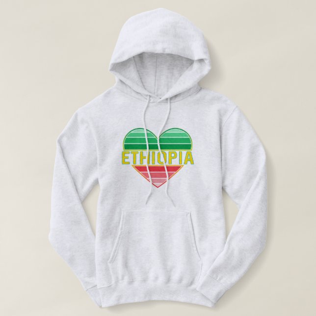 I Kärlek Etiopien, Etiopiens hjärta T Shirt (Design framsida)