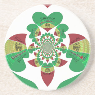 I Kärlek Etiopien - Heartfilt Rasta Art Underlägg