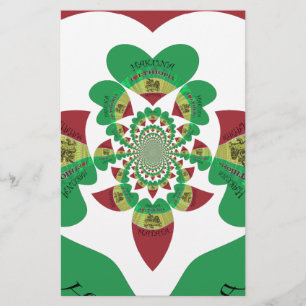 I Kärlek Etiopien Kaleidoscope - Heartfilt Rasta A Brevpapper