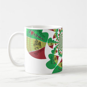 I Kärlek Etiopien Kaleidoscope - Heartfilt Rasta A Kaffemugg