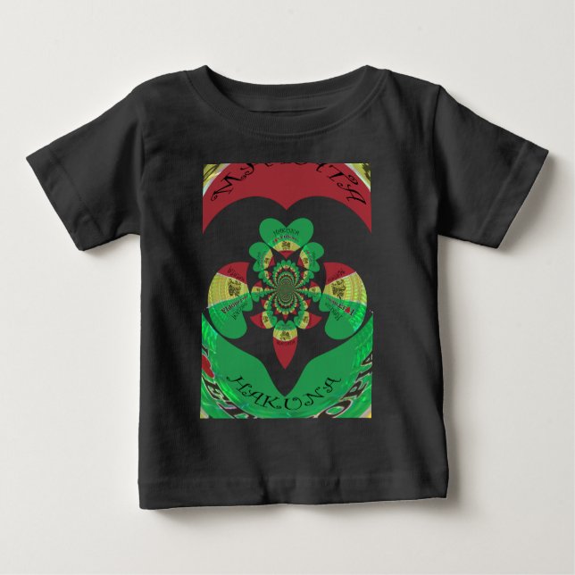 I Kärlek Etiopien Kaleidoscope - Heartfilt Rasta A T-shirt (Framsida)