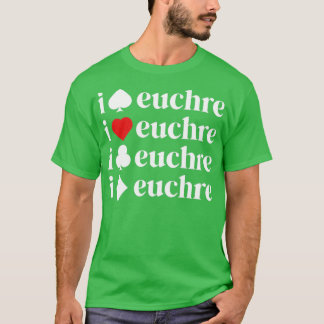 I Kärlek Euchre Shirt Women Card-spelaren Mor T