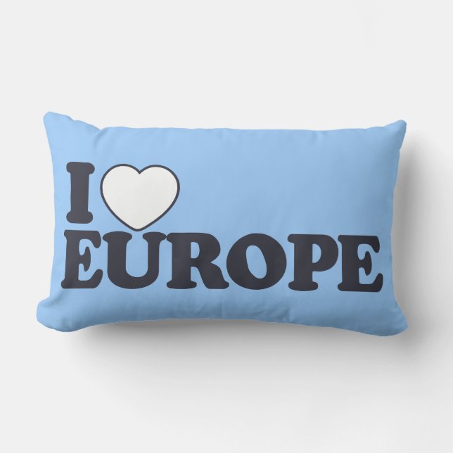 I KÄRLEK EUROPA ANPASSNINGSBAR DEKORATIV KUDDE (Framsida)