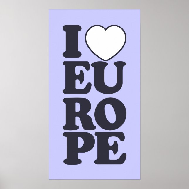 I KÄRLEK EUROPE-anpassningsbarna poster (Framsidan)