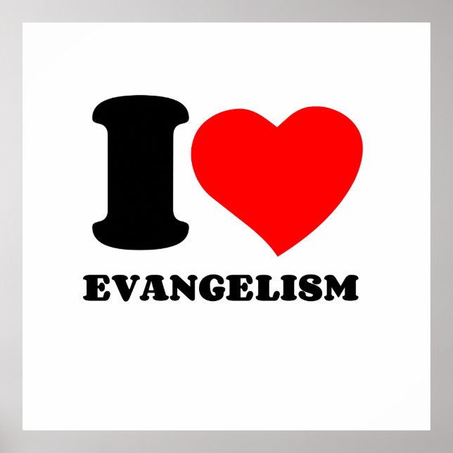 I KÄRLEK EVANGELISM POSTER (Framsidan)