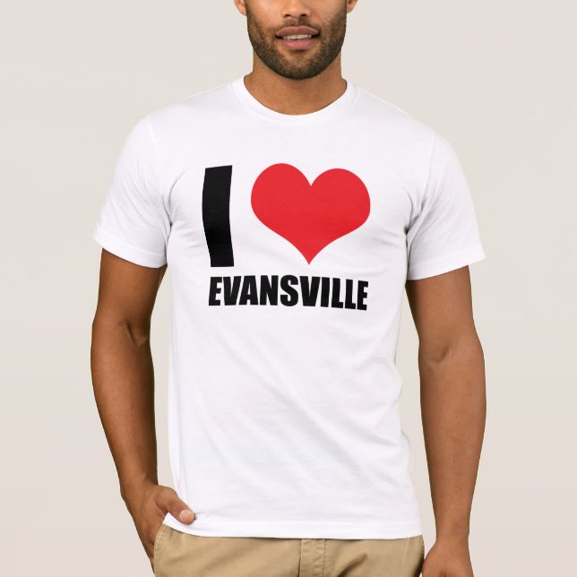 I kärlek Evansville T Shirt (Framsida)