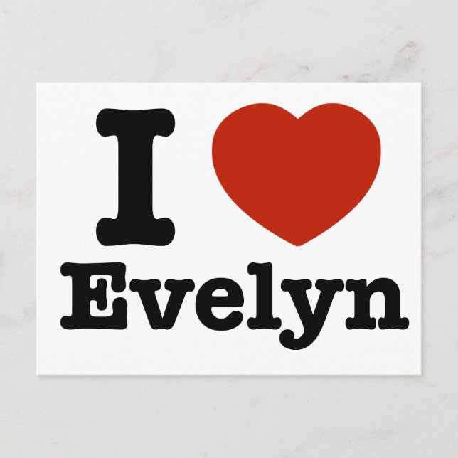 I kärlek Evelyn Vykort (Framsida)