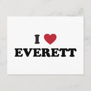 I Kärlek Everett Washington Vykort