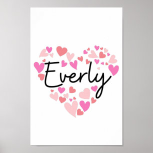 I kärlek Everly. Poster