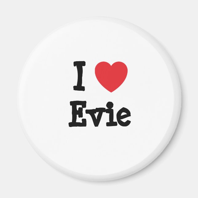 I kärlek Evie eart T-Shirt Magnet (Framsidan)
