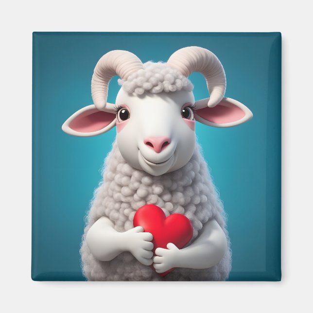 I Kärlek Ewe Magnet (Framsidan)
