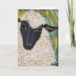I Kärlek Ewe Sheep Art Foleting Card Kort