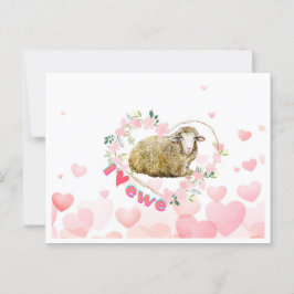 I kärlek Ewe Vykort