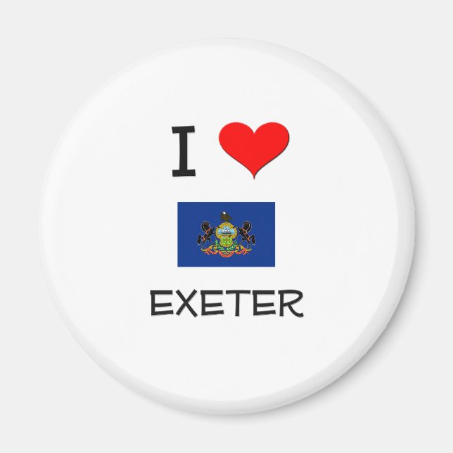 I Kärlek Exeter Pennsylvania Magnet (Framsidan)