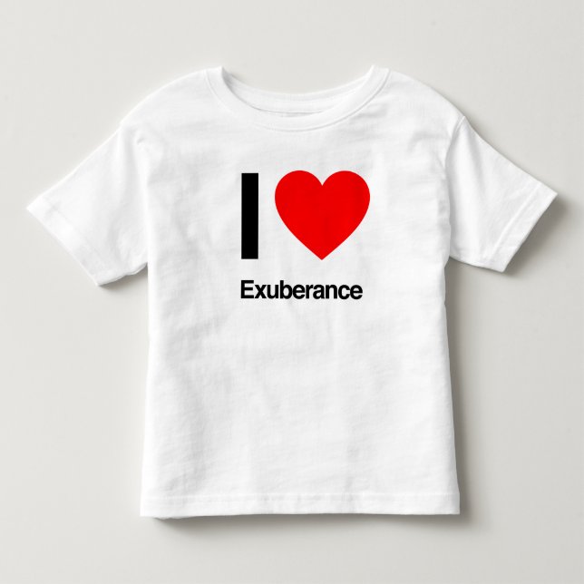 i kärlek exuberance t-shirt (Framsida)