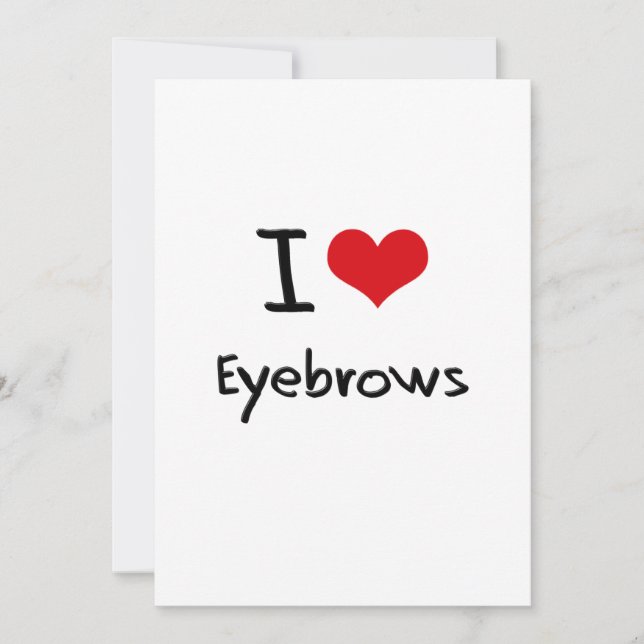 I kärlek Eyebrows (Framsida)