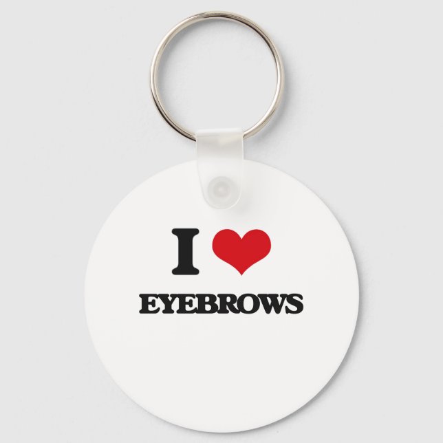 I kärlek EYEBROWS Nyckelring (Framsida)