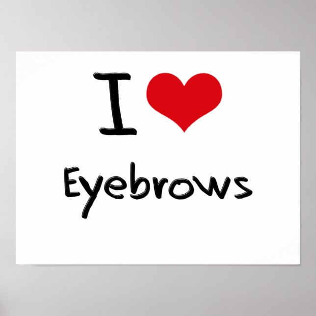 I kärlek Eyebrows Poster (Framsidan)