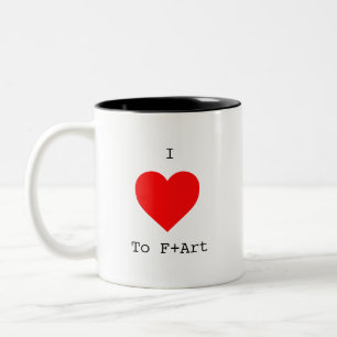 I KÄRLEK F+Art Mugg av F+Art Cafe