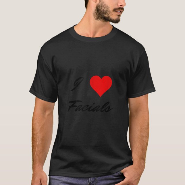 I Kärlek Facials Swinger Lifestyle Naughty Vuxen H T Shirt (Framsida)