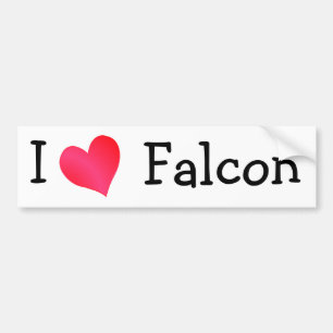 I Kärlek Falcon Bildekal