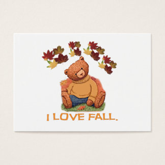 I kärlek Fall Nalle Visitkort