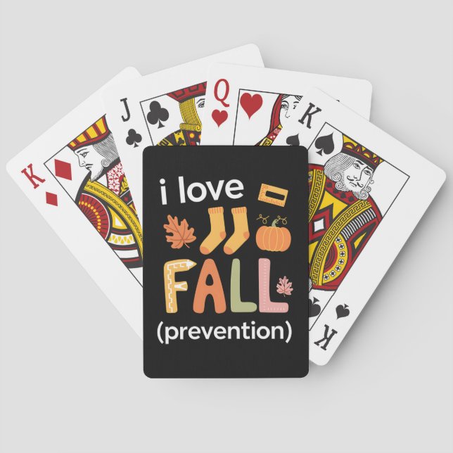 I Kärlek Fall Prevention Casinokort (Baksidan)