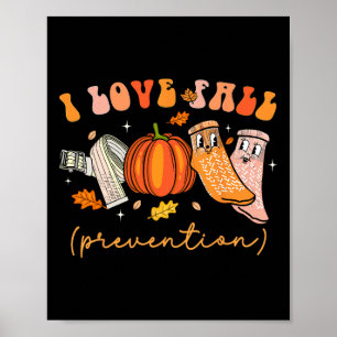 I Kärlek Fall Prevention Fall Physical Therapy Poster